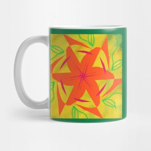 Batik Hibiscus Luau Party Mug